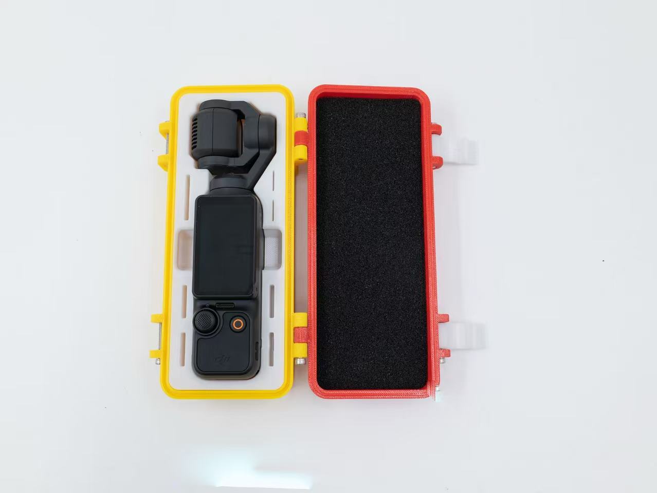 Protective box for the DJI Pocket 3 - Red and Yellow