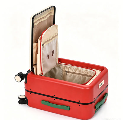 Exclusive New Design Aluminum Front Opening Carry On Apple Luggage With Laptop Pocket