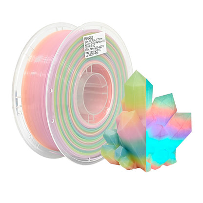 Color Shift Luminous PLA Filament Daytime Rainbow Night Glow 3D Material