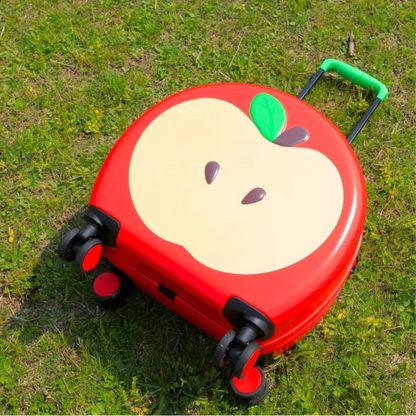 Apple-Themed Kids' Luggage