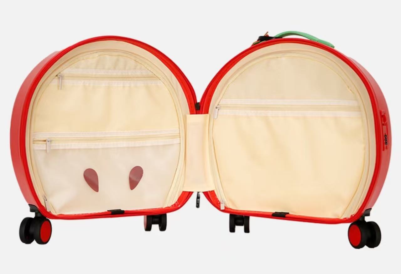 Apple-Themed Kids' Luggage