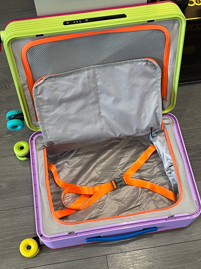 Color Block Design Suitcase