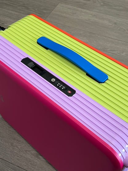Color Block Design Suitcase