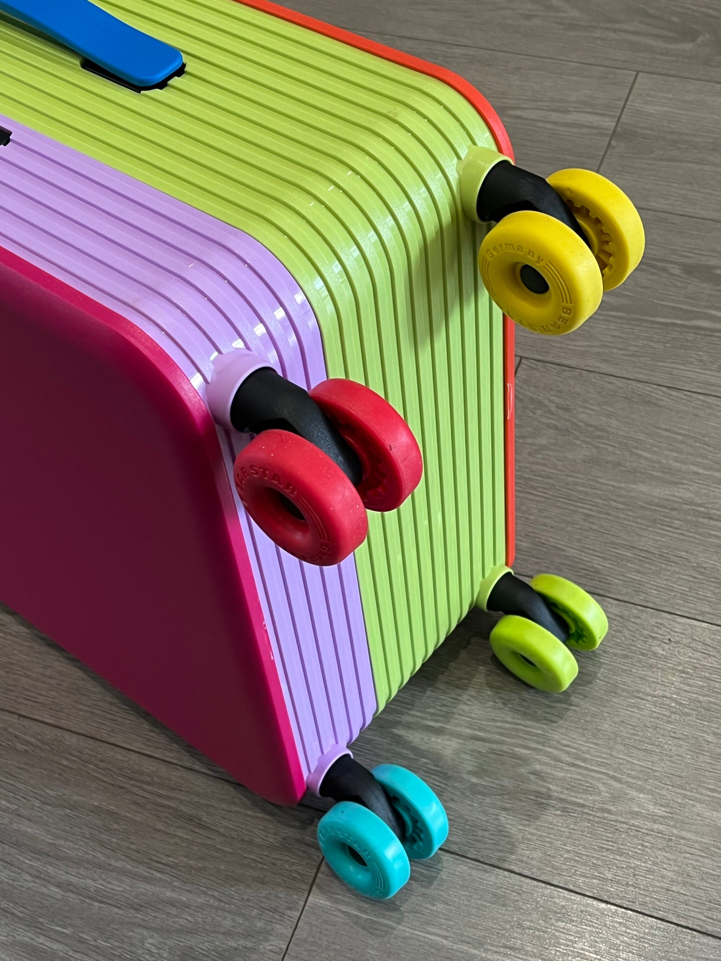 Color Block Design Suitcase
