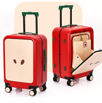 Exclusive New Design Aluminum Front Opening Carry On Apple Luggage With Laptop Pocket