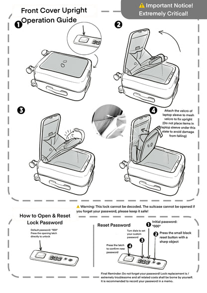 Exclusive New Design Aluminum Front Opening Carry On Apple Luggage With Laptop Pocket