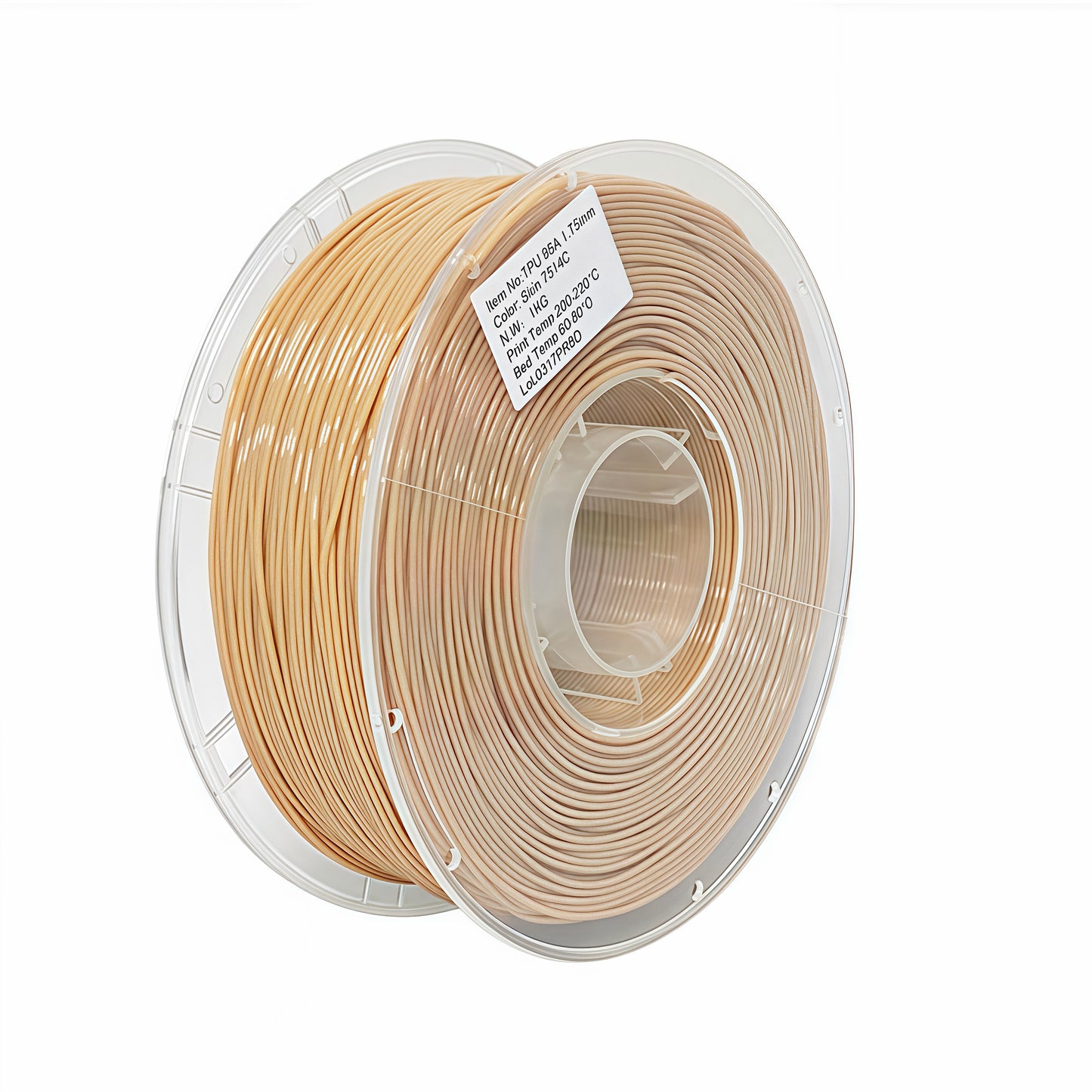 Premium Tough TPU Filament 1.75mm Wear Resistant Flexible 3D Material