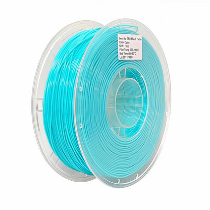 Premium Tough TPU Filament 1.75mm Wear Resistant Flexible 3D Material